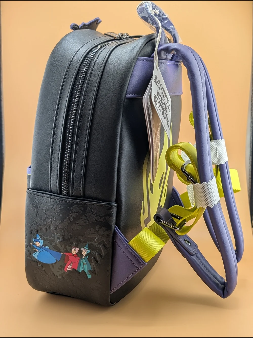 Loungefly Maleficent Dragon Lenticular Glow‑in‑the‑Dark Mini Backpack NWT